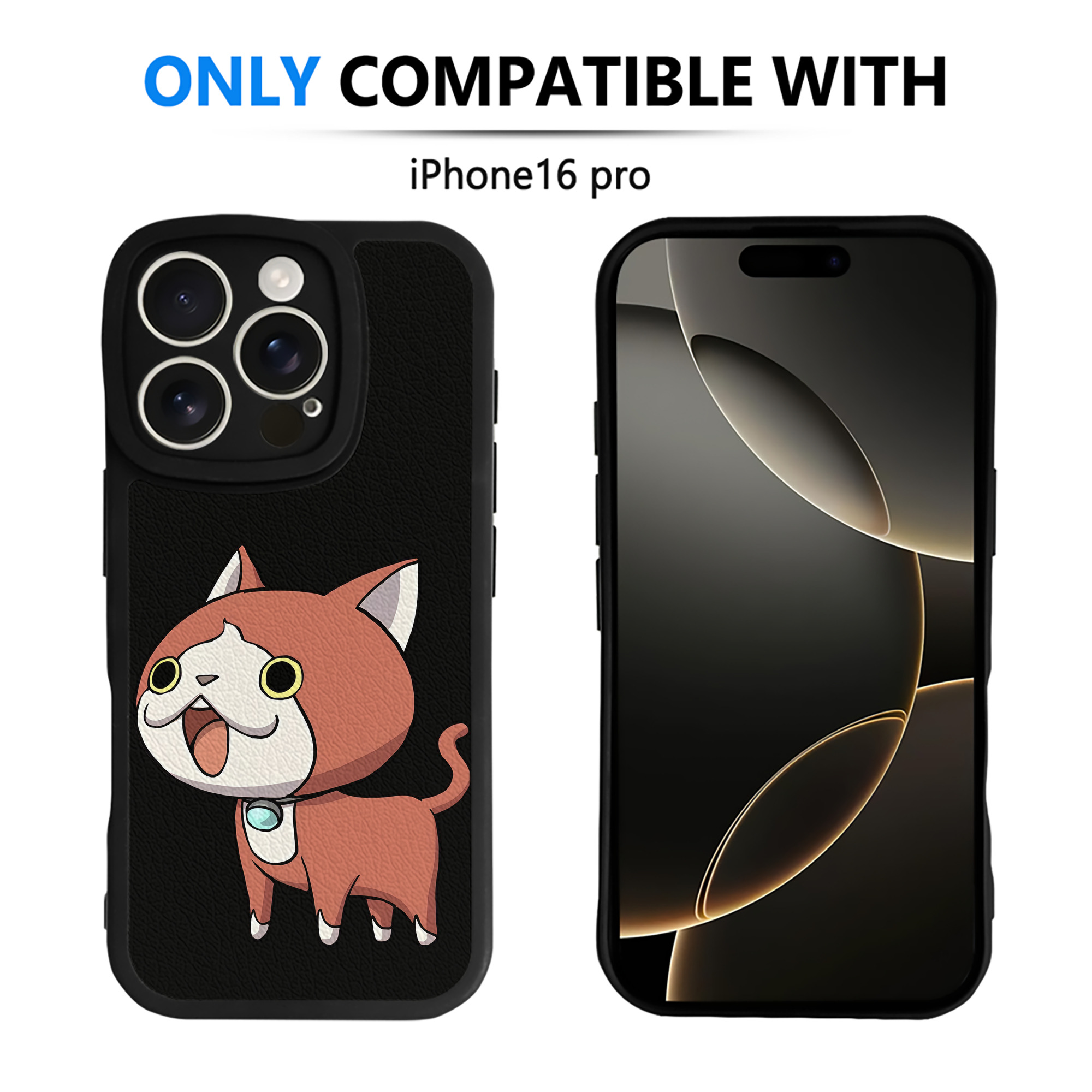 （画像用） 妖怪ウォッチ Yo-kai Watch 【iPhone 16シリーズ対応】シリコンスマホケース（レザー調） 材質：シリコン